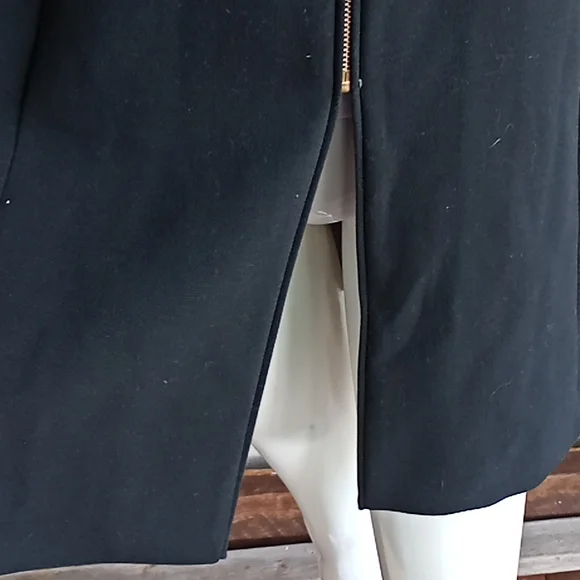 Forever New Black coat with gold buttons size 12 - Picture 7 of 12